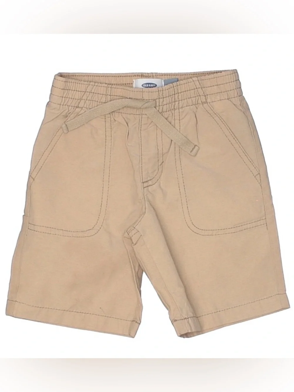 OLD NAVY Toddler Boy 3T Khaki Tan Drawstring Kids Shorts